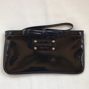 Kate Spade patent bow wristlet